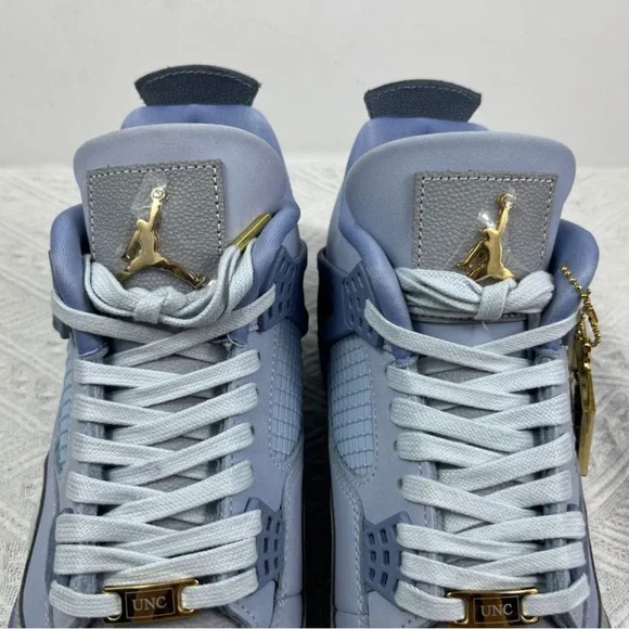 Jordan Blue and Gray Sneakers with Classic Design